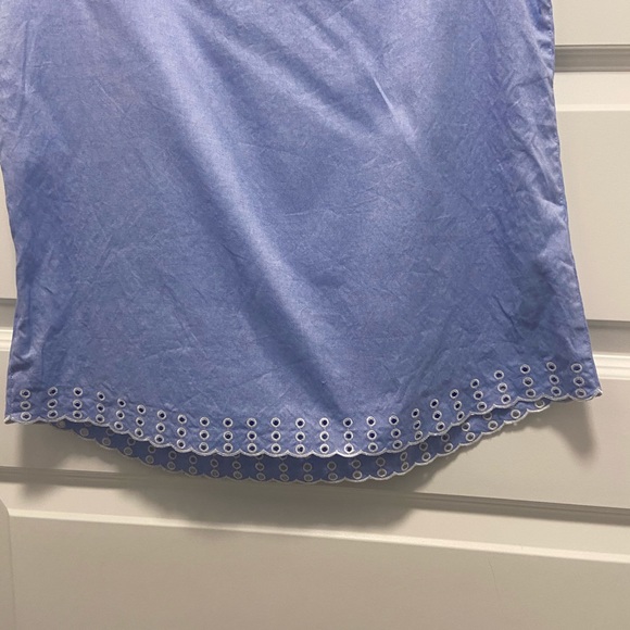 J. Crew Blue Eyelet stop Size 4 - Picture 5 of 7